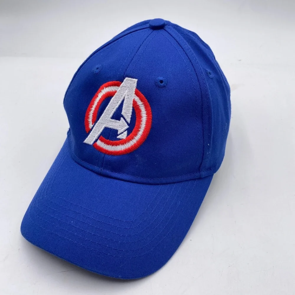 AVENGERS Port & Company Marvel Avengers Baseball Hat Youth Blue Cotton‎ Logo Cap